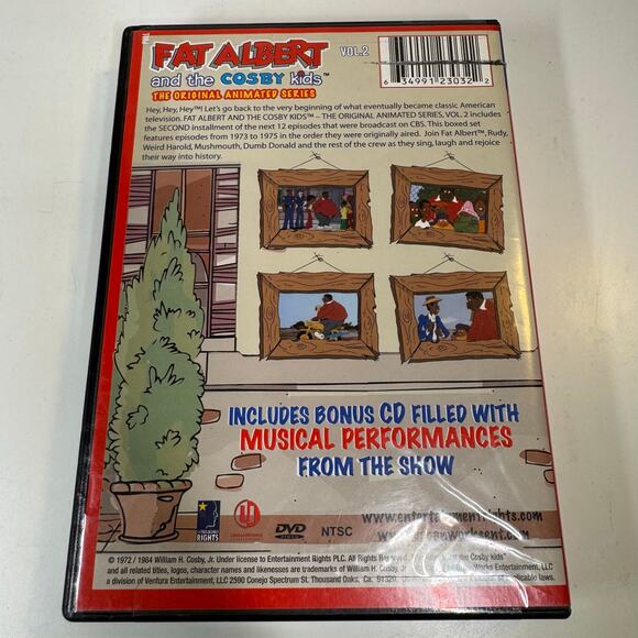 Fat Albert and the Cosby Kids Vol 2 DVD 3 Discs w/ Bonus CD New 12 Cartoons 70's - Picture 2 of 6